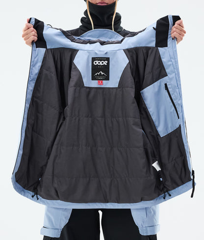 Snowboard Jacket For Women Spike Light Blue/Black