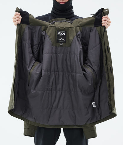 Snowboard Jacket For Men Olive Green