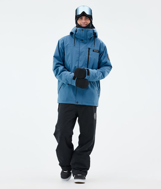 Snowboard Jacket For Men Blue Steel