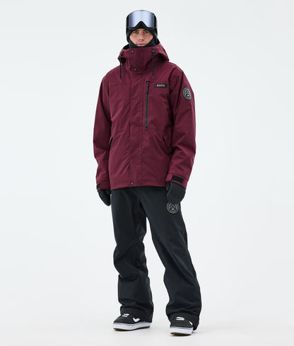 Snowboard Jacket For Men Burgundy