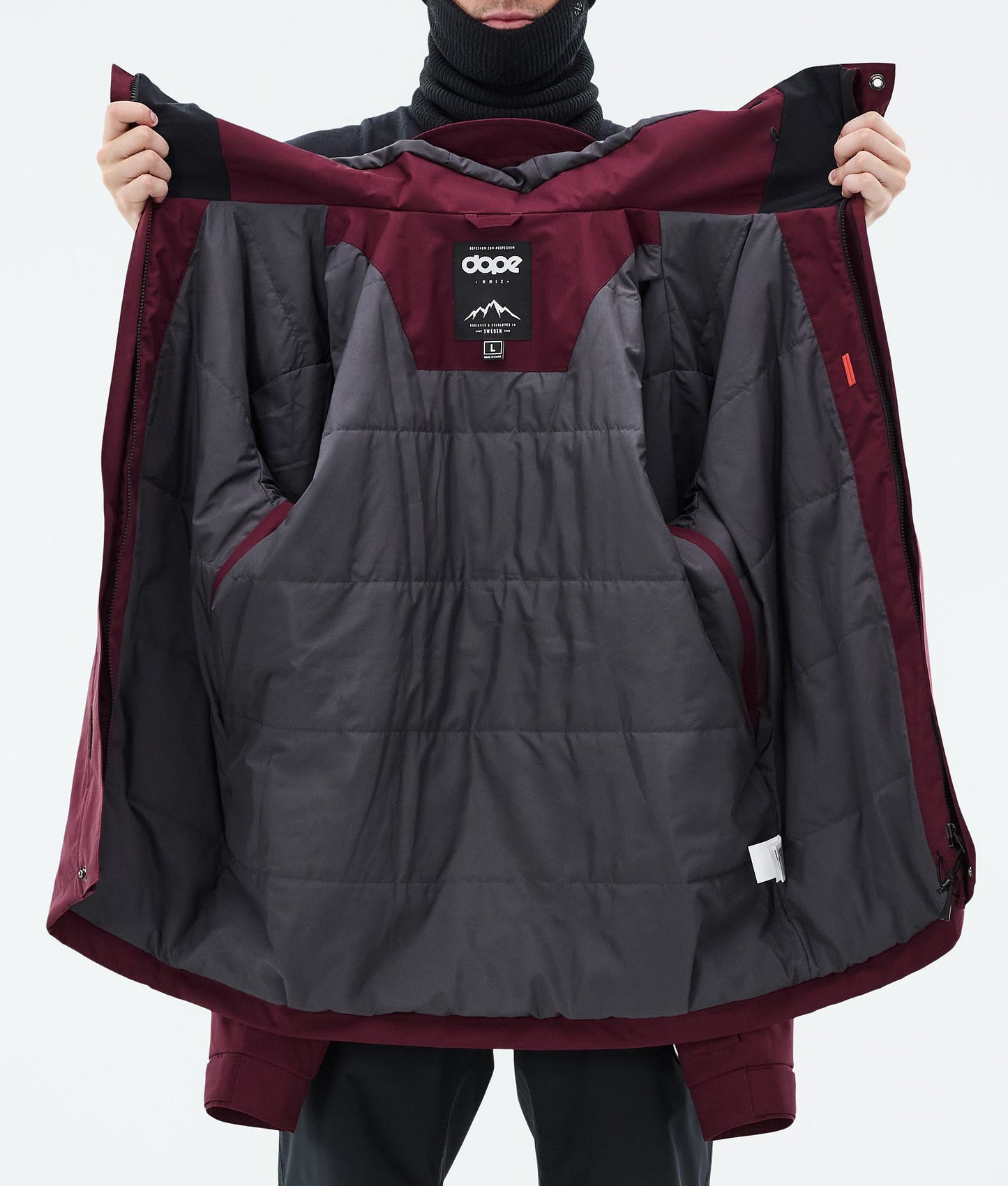 Snowboard Jacket For Men Burgundy