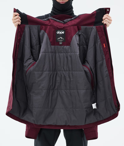 Snowboard Jacket For Men Burgundy