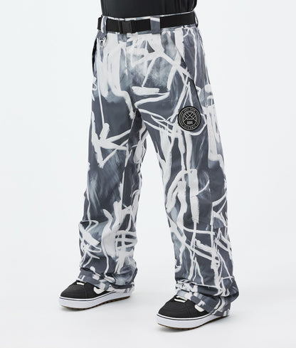 Snowboard Pants For Men Scribble Black