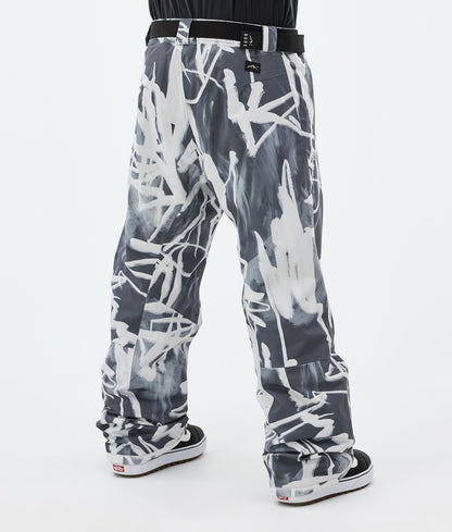 Snowboard Pants For Men Scribble Black