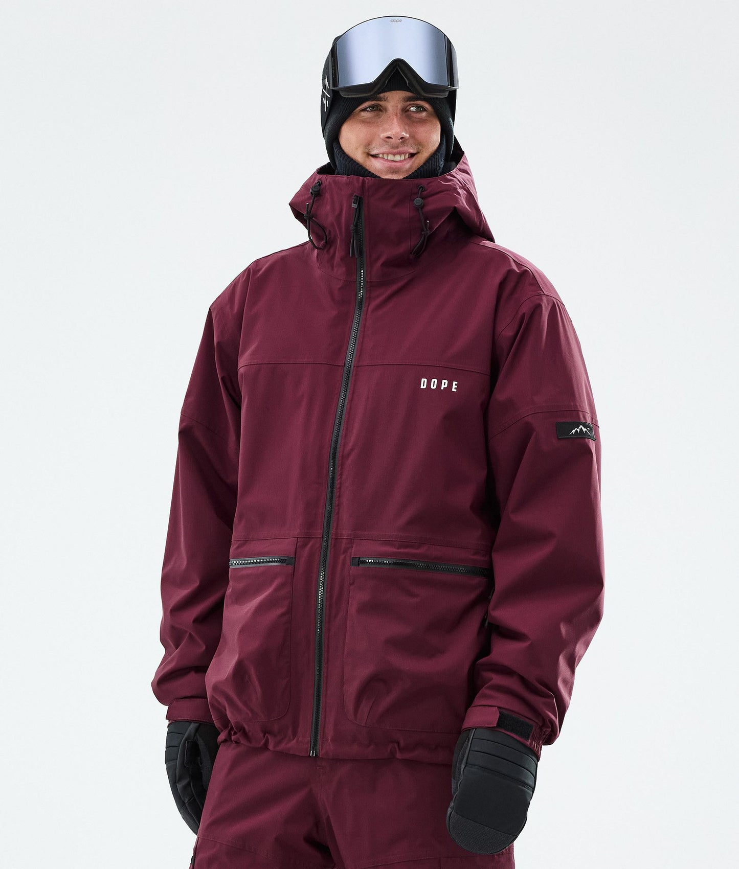 Snowboard Jacket For Men Burgundy