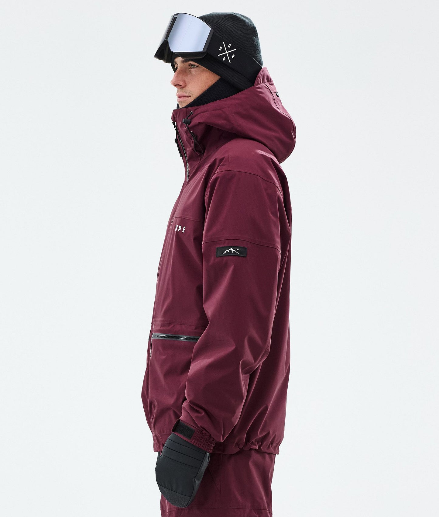 Snowboard Jacket For Men Burgundy