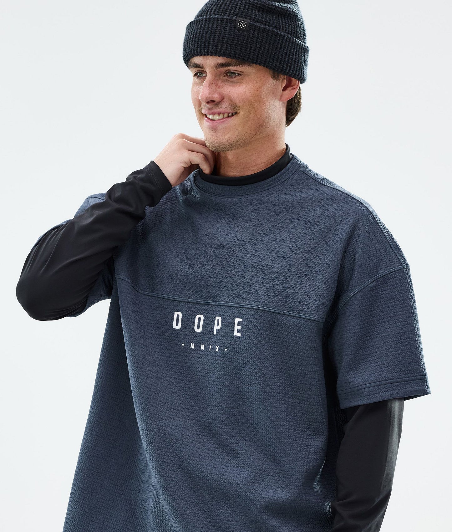 Fleece Sweater For Men Metal Blue