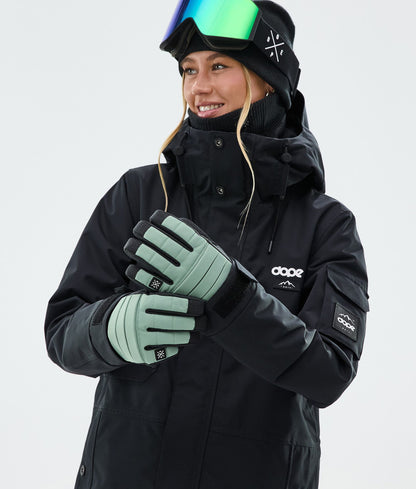 Ski Gloves Faded Green