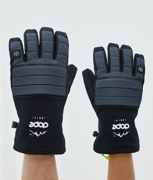 Ski Gloves Metal Blue