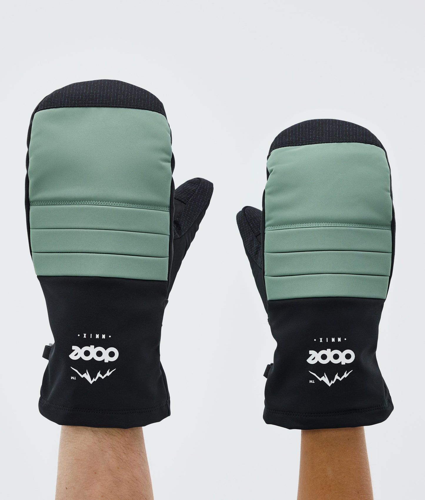 Snow Mittens Faded Green