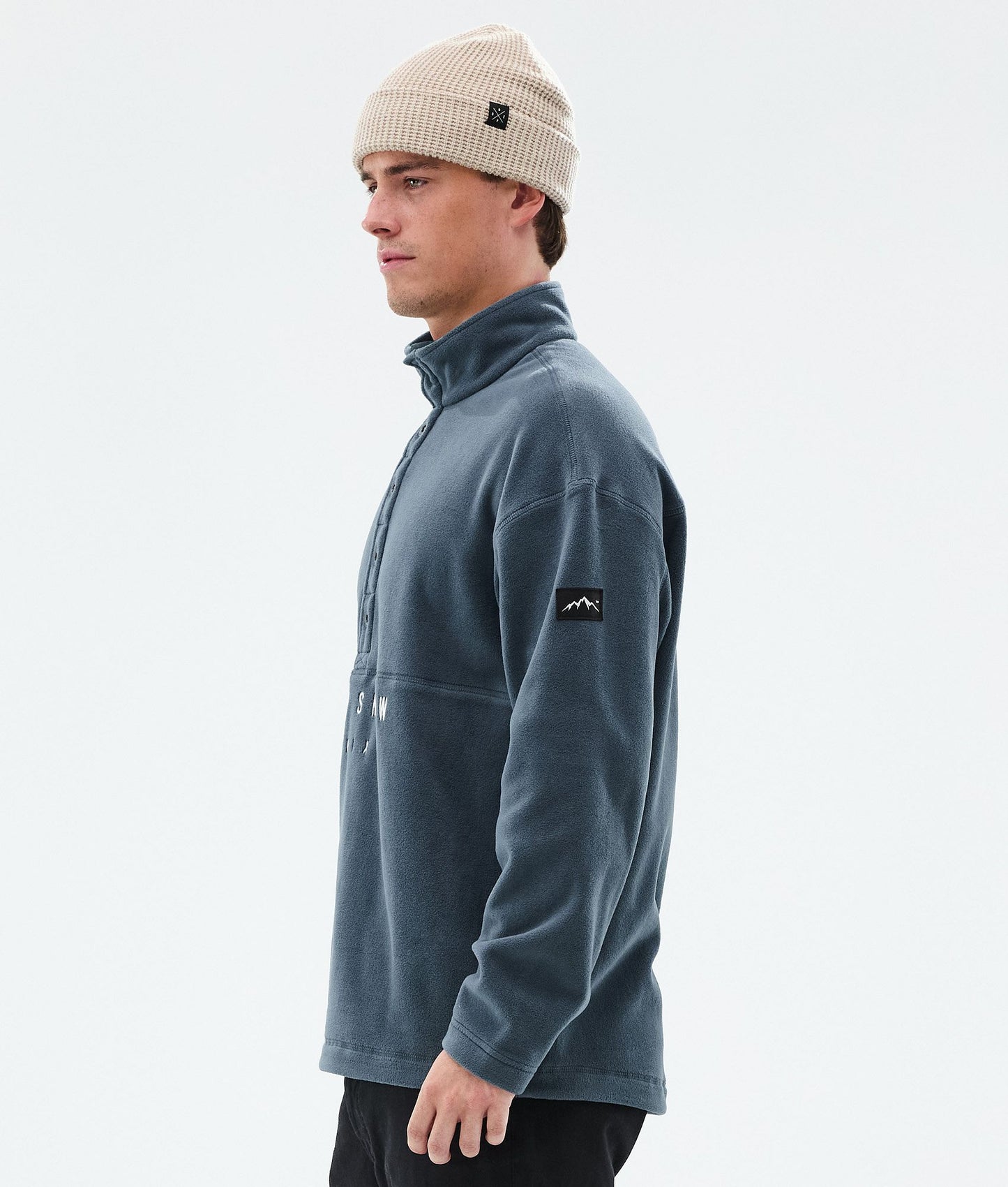 Fleece Sweater For Men Metal Blue