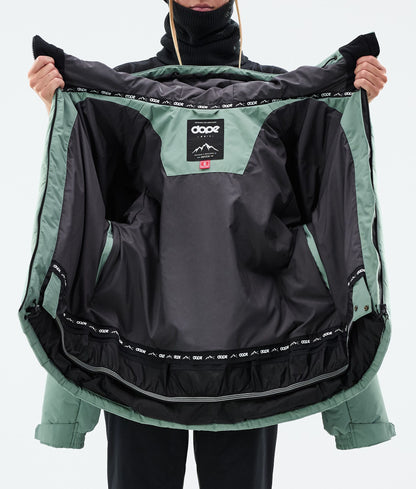 Snowboard Jacket For Women Faded Green