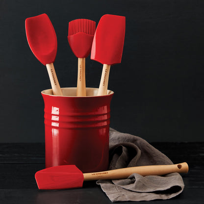 5 Piece Cerise Silicone Utensil Set
