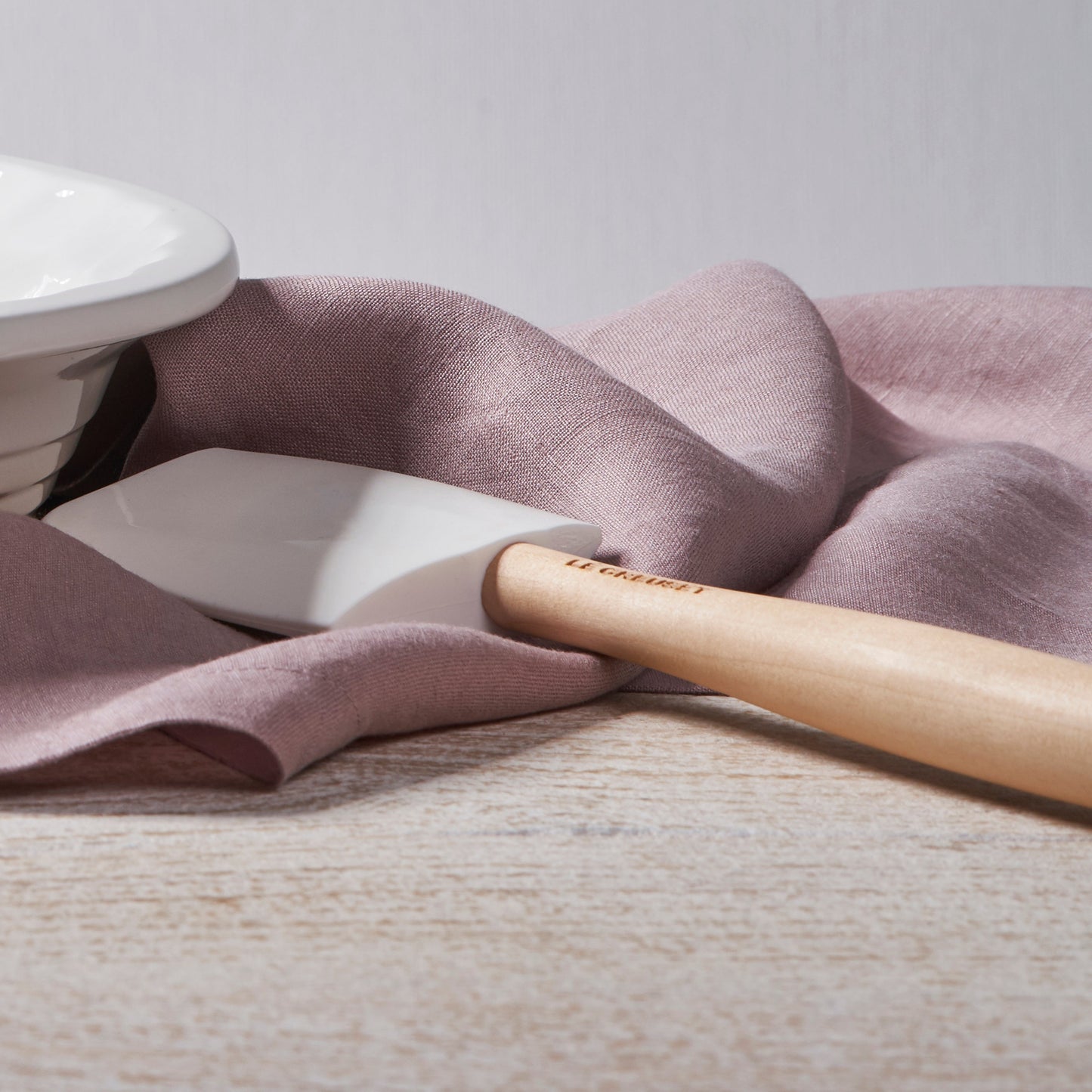 5 Piece White Silicone Utensil Set