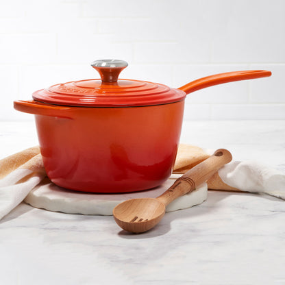 Signature Cast Iron 2.25-quart Flame Saucepan