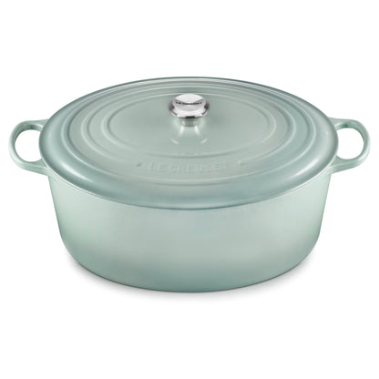 Signature Cast Iron 15.5-quart Sea Salt Oval Dutch Oven