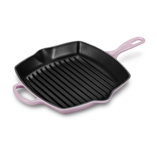 Signature Cast Iron 10.25-inch Shallot Square Grill Pan