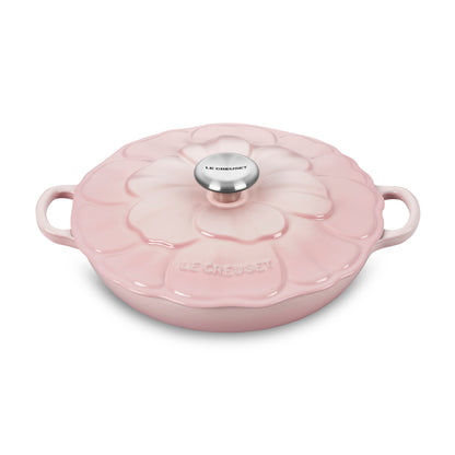Signature Cast Iron 2.25-quart Shell Pink Petal Braiser