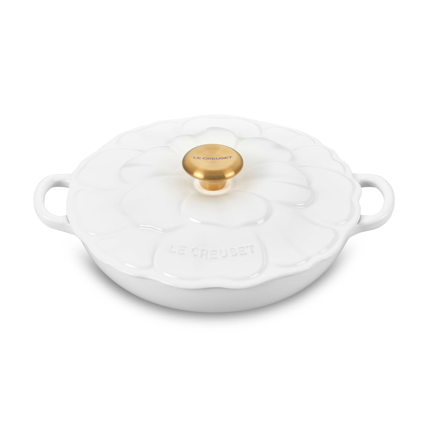 Signature Cast Iron 2.25-quart White Petal Braiser