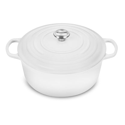 Signature Cast Iron 9-quart White Round Dutch Oven