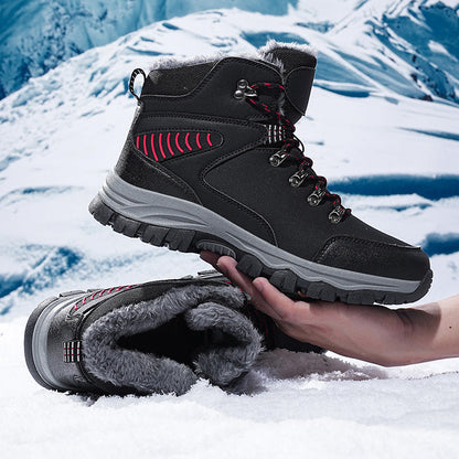 (Limited Time Event 49% OFF) Men’s Winter Waterproof and Cold Warm Snow Boots Orthopedic Arch Support Wide Toe Work Boots