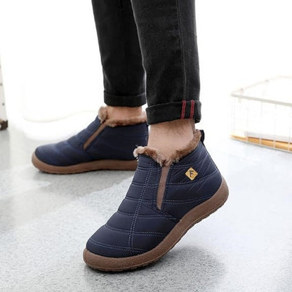 (Limited Time Discount 50% off)Men's Winter Warm Wide Head Arch Support Orthopedic Boots Lightweight Waterproof Non-slip Slip-On Boots