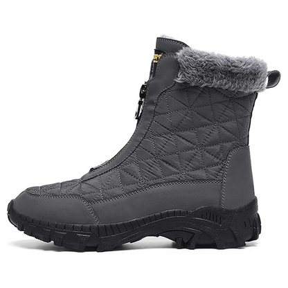 (Limited Time 70% Discount Event) Men's 2024 Winter New Wide Toe Ankle Support Orthopedic Arch Support Snow Boots Warm Waterproof Non-slip Anti-puncture Hiking Boots